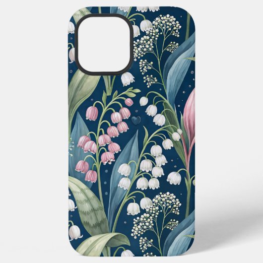 Birth Flower Botanical Design iPhoneケース (裏面)