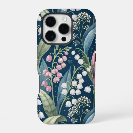 Birth Flower Botanical Design iPhoneケース (裏面)