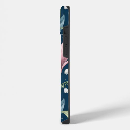 Birth Flower Botanical Design iPhoneケース (左側面)