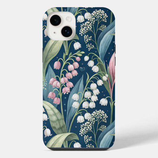 Birth Flower Botanical Design iPhoneケース (裏面)