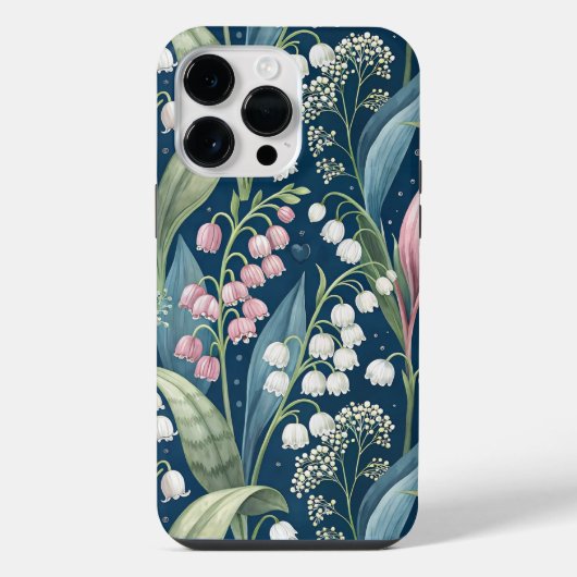 Birth Flower Botanical Design iPhoneケース (裏面)