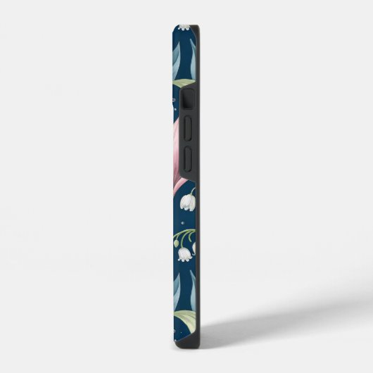 Birth Flower Botanical Design iPhoneケース (左側面)
