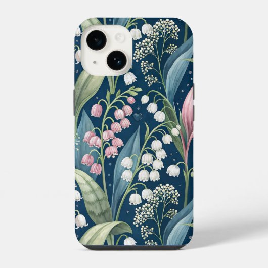 Birth Flower Botanical Design iPhoneケース (裏面)