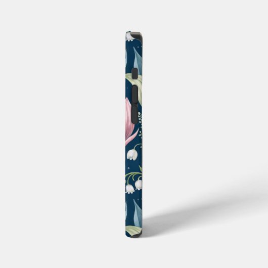 Birth Flower Botanical Design iPhoneケース (左側面)