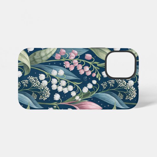 Birth Flower Botanical Design iPhoneケース (裏面横)