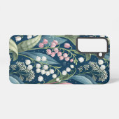 Birth Flower Botanical Design Samsung Galaxyケース (裏面横)