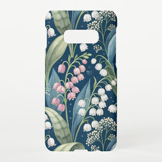Birth Flower Botanical Design Samsung Galaxyケース (裏面)