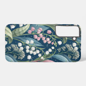 Birth Flower Botanical Design Samsung Galaxyケース (裏面横)