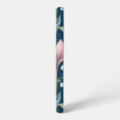 Birth Flower Botanical Design Samsung Galaxyケース (左側面)