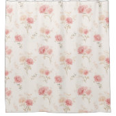 Birth Flower Jan Carnation Shower Curtain シャワーカーテン (正面)