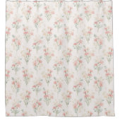 Birth Flower Jan Carnation Shower Curtain シャワーカーテン (正面)