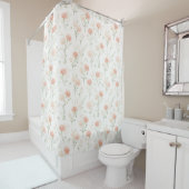 Birth Flower Jan Carnation Shower Curtain シャワーカーテン (インサイチュ)