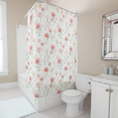 Birth Flower Jan Carnation Shower Curtain シャワーカーテン (インサイチュ)