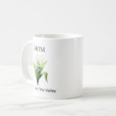 Birth Flower Lily of the Valley Mom コーヒーマグカップ (正面左)