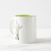 Birth Flower Month January Snowdrop Name ツートーンマグカップ (正面左)