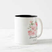 Birth Flower Mug Cup ツートーンマグカップ (正面右)