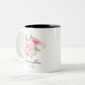 Birth Flower Mug Cup ツートーンマグカップ (正面左)