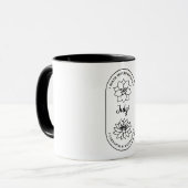 Birth Month Flower July Larspur マグカップ (正面左)