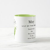 Birth month flower -May personalized mug マグカップ (中央)