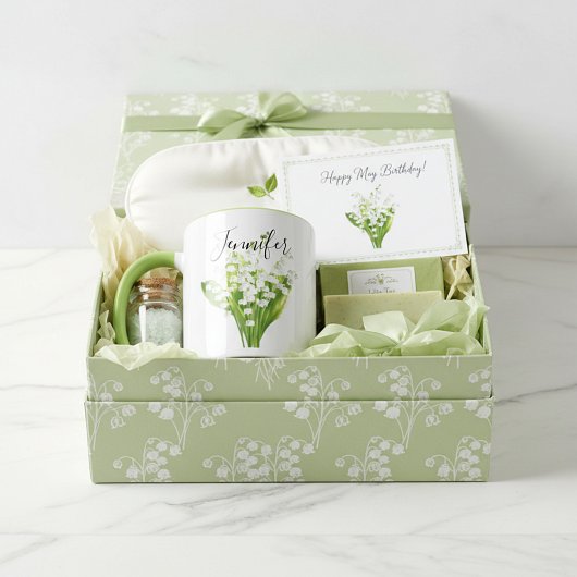 Birth month flower -May personalized mug マグカップ