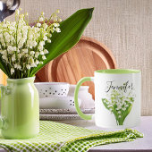 Birth month flower -May personalized mug マグカップ