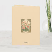 Birth Month Flower Sweet Pea Blooms カード (裏面)