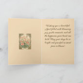 Birth Month Flower Sweet Pea Blooms カード (内部)