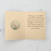 Birth Month Flower Sweet Pea Garden カード (内部)