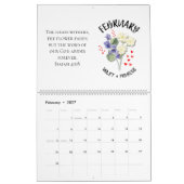 BIRTH MONTH FLOWERS 2026 Christian カレンダー (2月 2027)