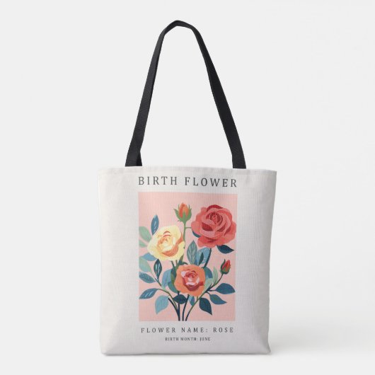Birth Month Rose Tote トートバッグ (裏面)