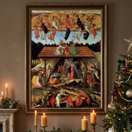 Birth of Christ by Botticelli, Christmas Nativity ポスター