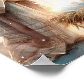 Birth of Jesus Art, Nativity Painting, Star of Bet ポスター (角)