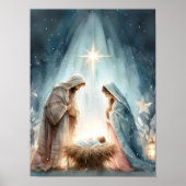 Birth of Jesus Art, Nativity Painting, Star of Bet ポスター (正面)