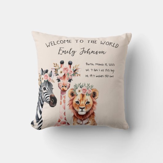  Birth pillow, Pillow for newborns クッション (正面)