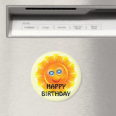 BIRTHDAY: サンシャイン 誕生日ステッカー マグネット (インサイチュ (食洗機))