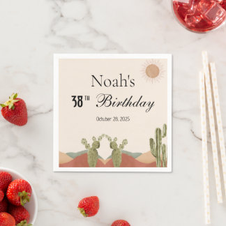 Birthday スタンダードカクテルナプキン