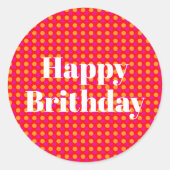 Birthday ラウンドシール (正面)