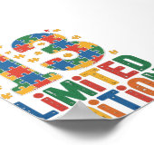 Birthday 13 Year Old Autism Awarenes ポスター (角)