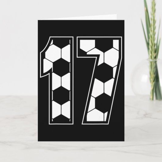 Birthday 17 Years Soccer  カード (正面)