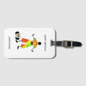 Birthday, African Art Awesome Celebration ラゲッジタグ (正面横)