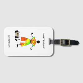 Birthday, African Art Awesome Celebration  ラゲッジタグ