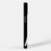 Birthday Airplane Landing Runway Black and White Case-Mate iPhoneケース (裏面 / 右)