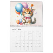 Birthday Animal Friends 2026 Calendar 12 Months カレンダー (1月 2026)
