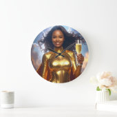 Birthday & Anniversary Superhero ラージ壁時計 (ホーム)