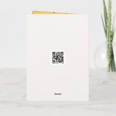 Birthday Autumn Floral Bouquet and Apples カード (裏面)