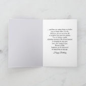 Birthday Baby's Breath Bouquet In White Jug カード (内部)