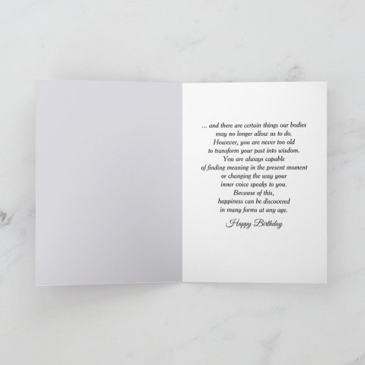 Birthday Baby's Breath Bouquet In White Jug カード (内部)