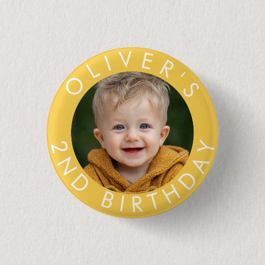 Birthday Badge Custom Name & Age 缶バッジ (正面)