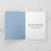 Birthday Bald Eagle With American Flag カード (内部)