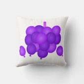 Birthday Balloon Bliss Pillow クッション (裏面)